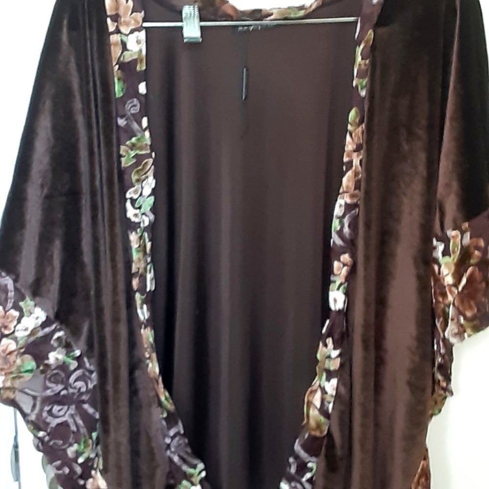 Brown Velvet Do Everything in Love Shawl